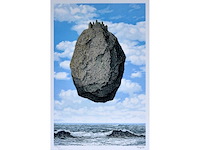 René magritte - le chateau des pyrenées - litho - ingelijst - afbeelding 2 van  5