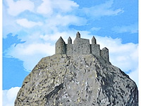 René magritte - le chateau des pyrenées - litho - ingelijst - afbeelding 5 van  5