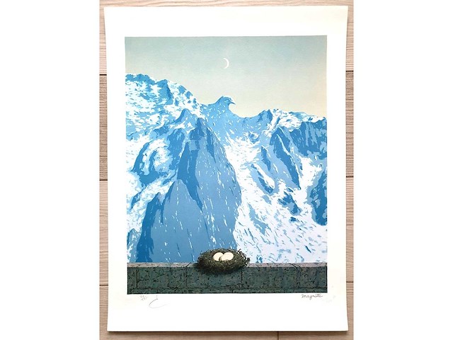 René magritte - le domaine d'arnheim - litho - afbeelding 2 van  4