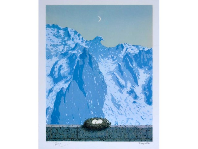 René magritte - le domaine d’arnheim - litho - afbeelding 1 van  1