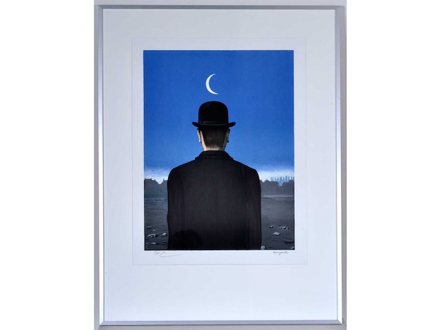 René magritte - le maître d’ecole - litho - afbeelding 1 van  4