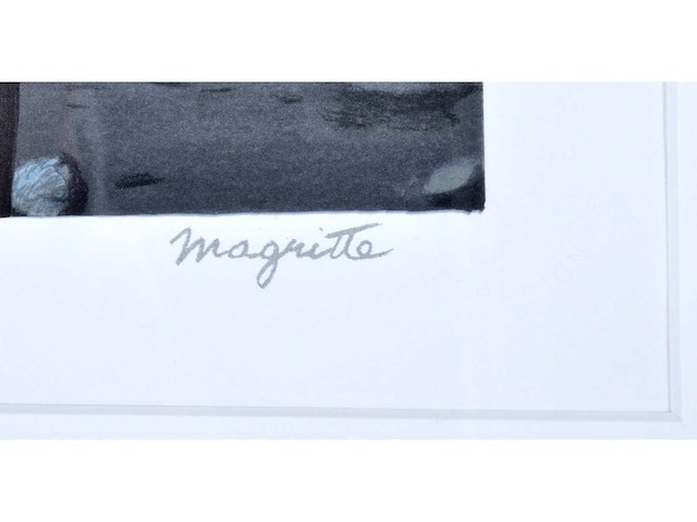 René magritte - le maître d’ecole - litho - afbeelding 3 van  4