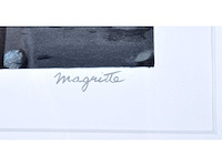 René magritte - le maître d’ecole - litho - afbeelding 3 van  4
