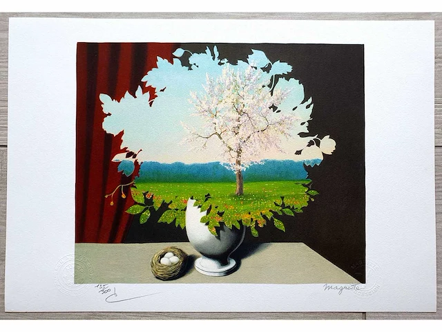 René magritte - le plagiat - litho - afbeelding 4 van  4