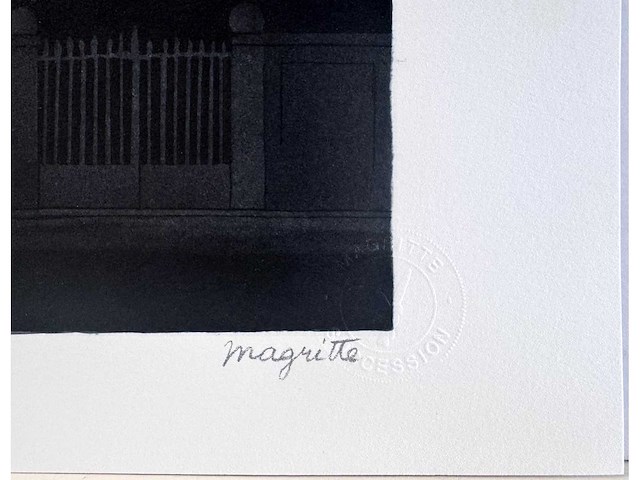 René magritte - l’empire des lumières - litho - afbeelding 3 van  7