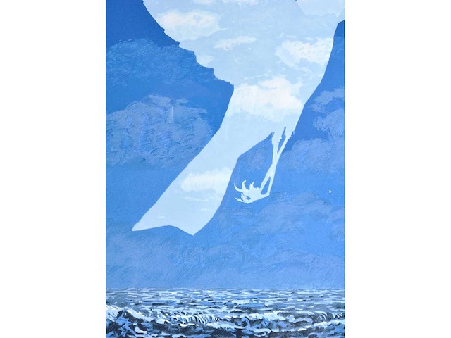 René magritte - l’entrée en scène - litho - afbeelding 6 van  8