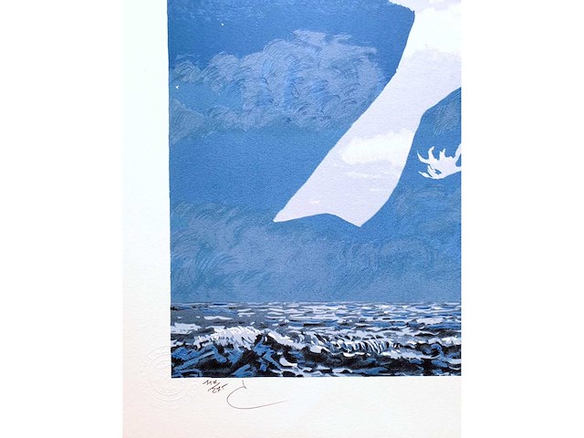 René magritte - l’entrée en scène - litho - afbeelding 4 van  5
