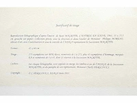 René magritte - l’entrée en scène - litho - afbeelding 4 van  4