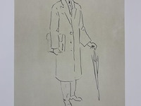 René magritte - personnage assis - afbeelding 1 van  1