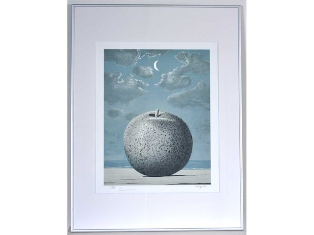 René magritte - souvenir de voyage - litho - afbeelding 1 van  6