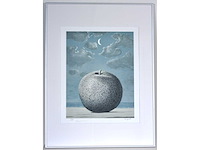 René magritte - souvenir de voyage - litho - afbeelding 1 van  6