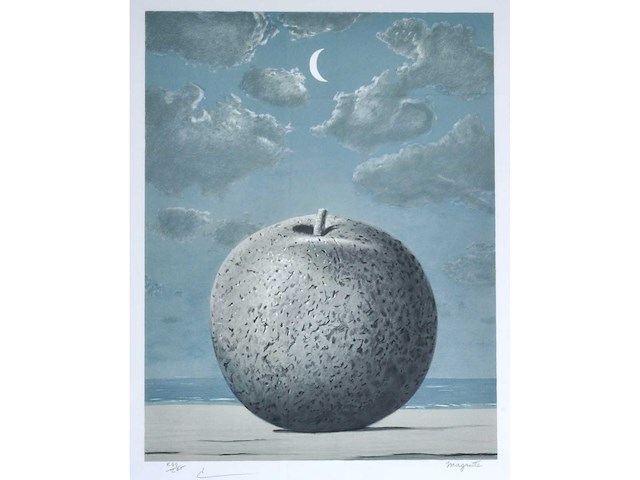 René magritte - souvenir de voyage - litho - afbeelding 2 van  6