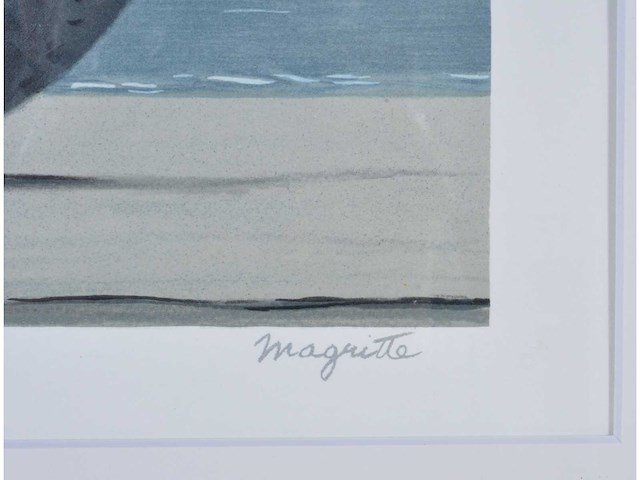 René magritte - souvenir de voyage - litho - afbeelding 4 van  6