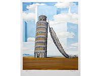 René magritte - souvenir de voyage - litho - afbeelding 1 van  5