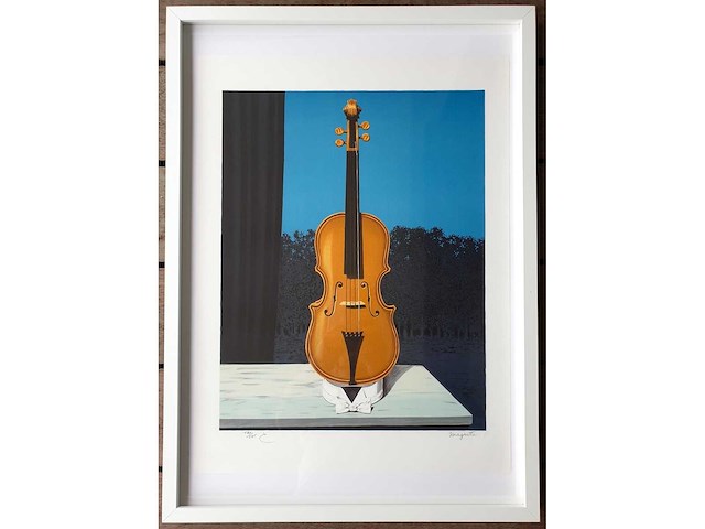 René magritte - un peu de l’âme des bandits - litho - ingelijst - afbeelding 1 van  3