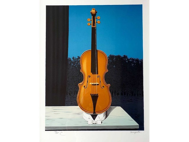 René magritte - un peu de l’âme des bandits - litho - ingelijst - afbeelding 2 van  3