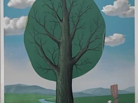 René magritte (1898-1967), ‘la géante’, lithograph, edition of georgette, n° 148/150 63.5 x 52 cm. (25 x 20.46 in.), frame: 75.5 x 60 cm. (29.71 x 23.62 in.)
