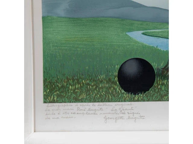 René magritte (1898-1967), ‘la géante’, lithograph, edition of georgette, n° 148/150 63.5 x 52 cm. (25 x 20.46 in.), frame: 75.5 x 60 cm. (29.71 x 23.62 in.) - afbeelding 4 van  5