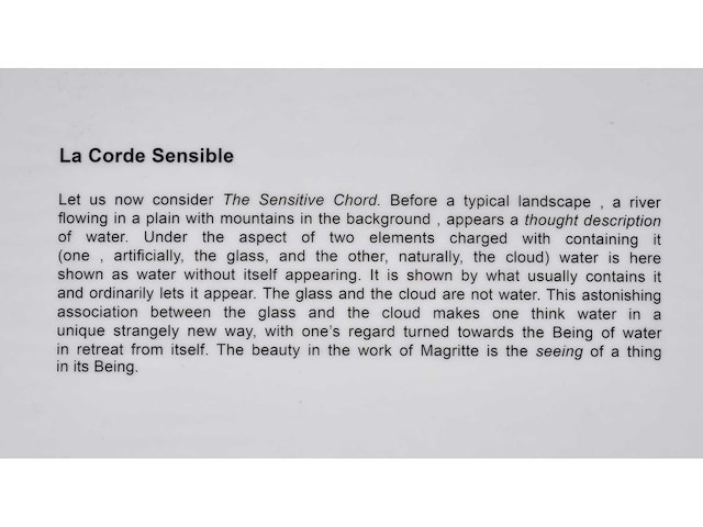 René magritte (naar) - la corde sensible - litho - sign. greorgette magritte - afbeelding 2 van  6