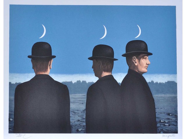 René magritte (naar) - le chef d’œuvre ou les mystères de l’horizon - litho - afbeelding 1 van  8