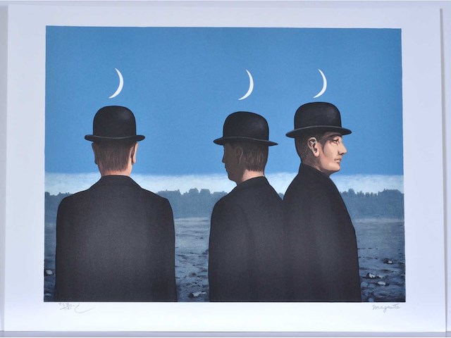 René magritte (naar) - le chef d’œuvre ou les mystères de l’horizon - litho - afbeelding 2 van  8