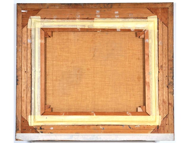 René marie dujardin - landschap met bloesems - olie op doek - 50x60 cm - afbeelding 2 van  10