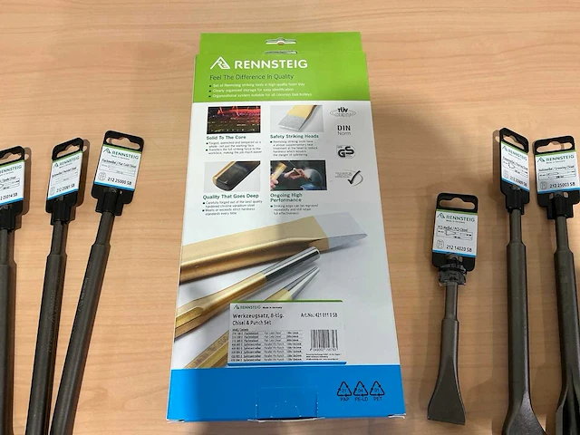 Rennsteig handgereedschap steenbeitels + sds steenbeitels + doorslagen - afbeelding 4 van  4