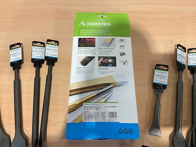 Rennsteig handgereedschap steenbeitels + sds steenbeitels + doorslagen - afbeelding 4 van  4