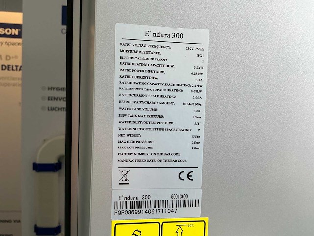 Renson e+ndura 300 warmtepompboiler - afbeelding 7 van  8