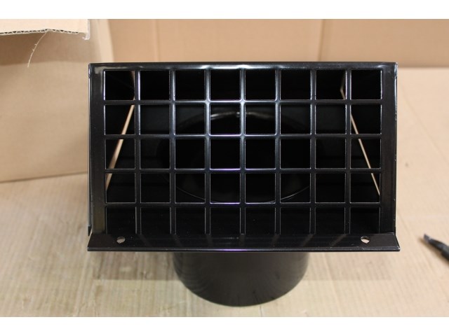 Renson gevelrooster zwart 230x267 - afbeelding 2 van  2