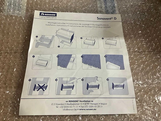 Renson sonovent 400 diverse ventilatie/verluchting (4x) - afbeelding 2 van  9