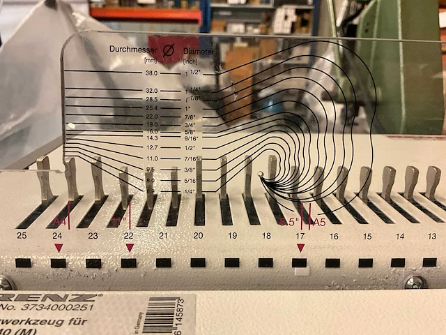 Renz dtp 340 (m) ponsmachine - afbeelding 5 van  8