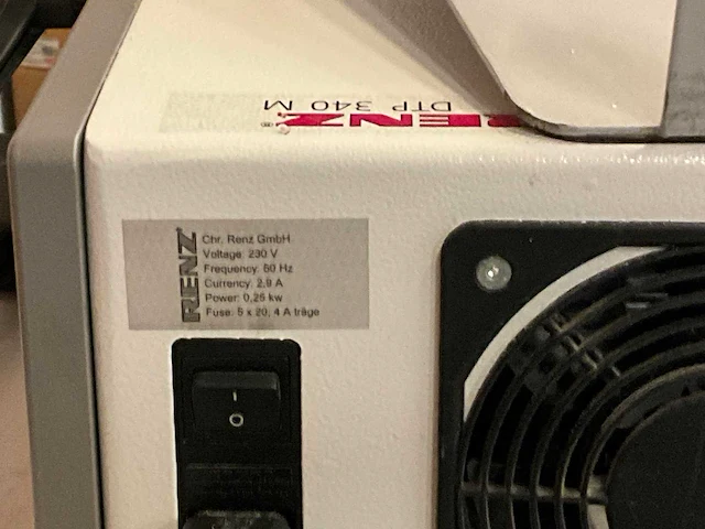 Renz dtp 340 (m) ponsmachine - afbeelding 8 van  8