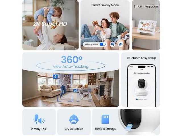 Reolink 4mp binnencamera - slimme personen- & huisdierdetectie - afbeelding 2 van  3