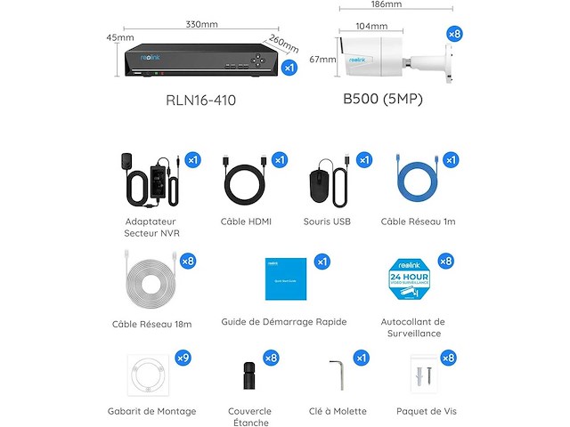 Reolink kit vidéo surveillance - afbeelding 10 van  14