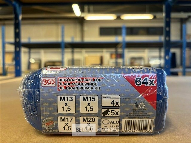 Reparatieset voor olieaftap schroefdraad 64-dlg. - afbeelding 3 van  3
