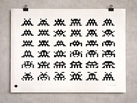 "repitition, variation, evolution" by invader (2017) - afbeelding 1 van  9