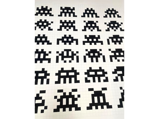 "repitition, variation, evolution" by invader (2017) - afbeelding 4 van  9