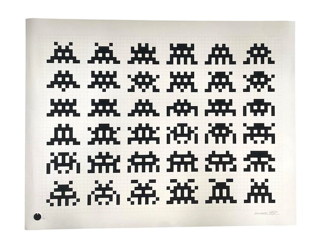 "repitition, variation, evolution" by invader (2017) - afbeelding 7 van  9