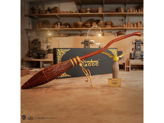 Replica nimbus 2000 - magic broom junior - harry potter - afbeelding 1 van  9