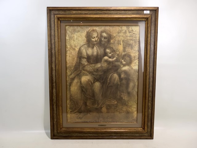 Reproductie leonardo da vinci - maagd en kind - afbeelding 1 van  5