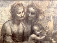 Reproductie leonardo da vinci - maagd en kind - afbeelding 2 van  5