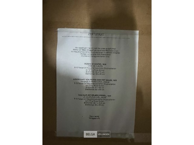 Reproductie marc chagall - afbeelding 2 van  3