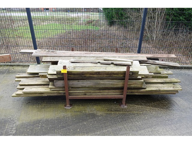 Rest hout + houder - afbeelding 1 van  2