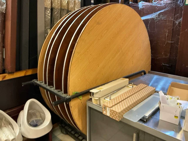 Restauranttafel met kar (6x) - afbeelding 1 van  3