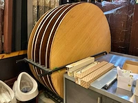 Restauranttafel met kar (6x)