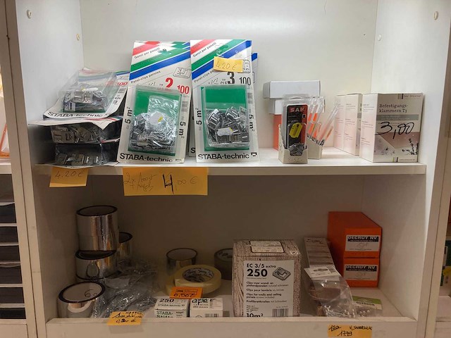 Restpartij olie, cleaners, laminaat kit, bevestigingsmateriaal enzovoorts - afbeelding 33 van  40