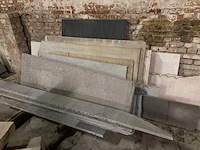 Restplaten marmers en belgische blauwe steen - afbeelding 1 van  2