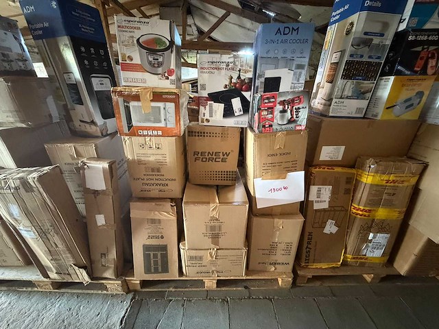 Retourpallet huishoudtoestellen, gereedschap & airco - afbeelding 1 van  3
