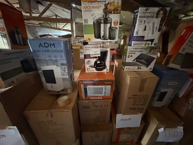 Retourpallet huishoudtoestellen, keukenapparatuur & klimaatproducten - afbeelding 1 van  3
